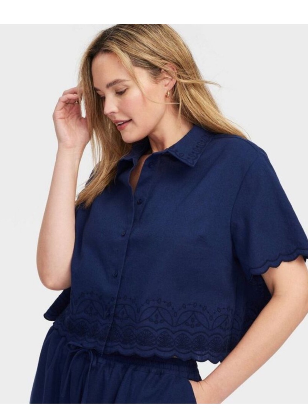 Roller Rabbit x Target cropped shirt